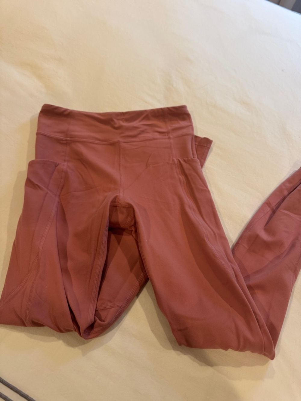 Athleta Girls stash your treasures Dusty Rose highrise Leggings